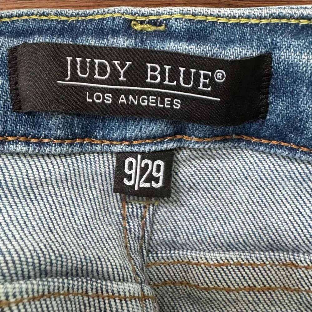 Judy Blue Jonesborough High‎ Rise Fray Detail Slim Fit Blue Sz 9/29